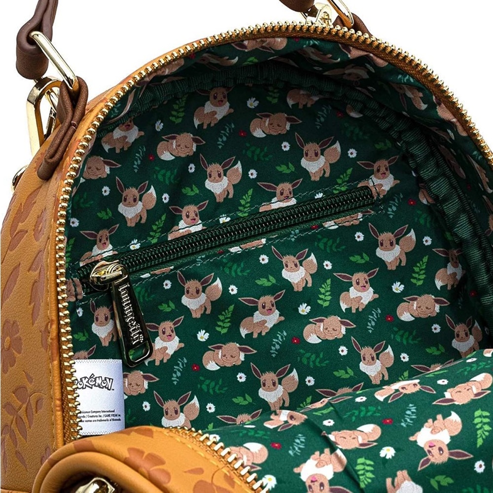 Exclusive Loungefly Pokemon Eevee Cosplay Convertible Mini Backpack - Picture 16 of 16